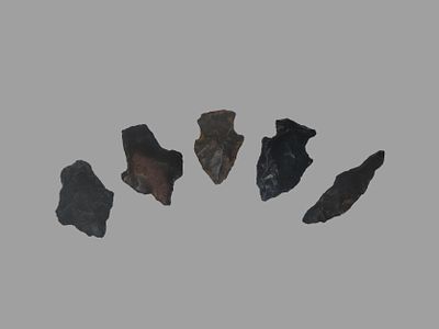 Grouping of 5 Arrowheads