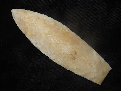 3 7/8" Phenomenal Agate Basin found in Lee County Iowa. 1/16" of restoration to one corner of 