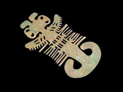 8 1/2" x 4 3/4" Pre-Columbian Copper Zoomorphic Effigy Tumi Knife, Motley COA, found in Peru 