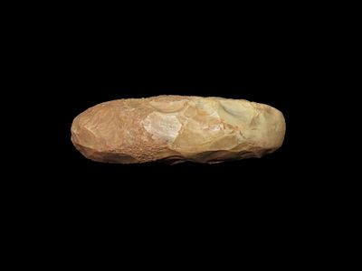 4 /4" x 1 1/4" Polished Flint Celt Neolithic Period New Stone Age 7000 BCE-3000 BCE Northeast Africa