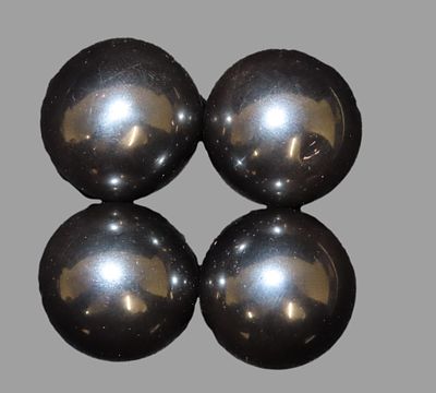 Lot of 4 Magnetic Hematite Spheres