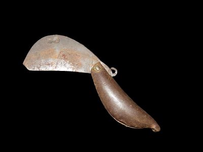 3 5/8" x 1 1/2" Antique African Fisherman's Net Knife 1800's