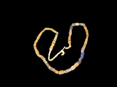 Authentic Sand Cast Trade Bead Necklace Africa