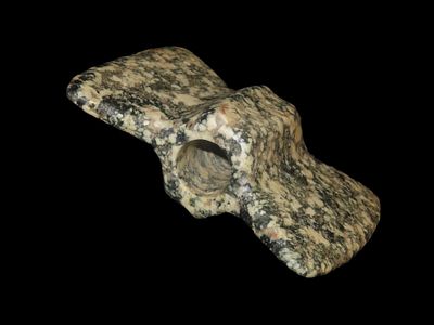 3 1/2" Wisconsin Wing Bannerstone, Motley COA, Fulton County Illinois, Ex Knoblock, Ritter