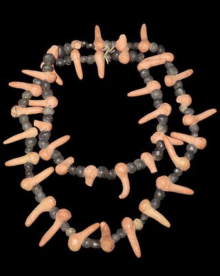 25" Strand of Pre-Columbian Beads & Pendants found in Mexico. 25" Strand of Pre-Columbian Beads 
