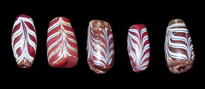 Set of Venetian Feather Beads, 16th-18th Century