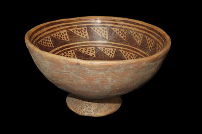 7" Pre Columbian Narino Pottery Bowl, From Columbia