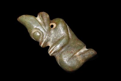 Old Chinese Hongshan Culture Jade Effigy Carving / Pendant