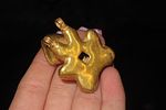 1 5/16" x 1 9/16" Pre-Columbian Tumbaga Frog Effigy Pendant, Motley COA, Found in Central Image - 1