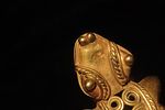 1 5/16" x 1 9/16" Pre-Columbian Tumbaga Frog Effigy Pendant, Motley COA, Found in Central Image - 3