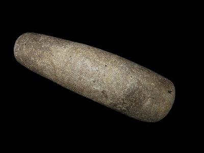 6" Hardstone Pestle, Found Between 1968- 2023 By Jeff Thompson in Marion County Florida