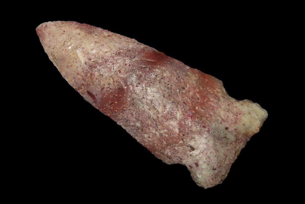 3 1/4" Robinson Made of Strawberry Flint, Lincoln Co. Missouri, Ex George Robertson, Found by 