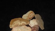 Lot of Flint Scrapers, Points, and Flint Tools, Great for Study Pieces (Chert Material Types of Image - 1