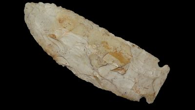 4 5/8" Micro Notch Knife, Lewis Co., Missouri, Ex. Jim Lee, Ex. Dickey