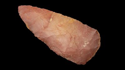 3 5/8" x 1 9/16" Archaic Knife - Preform, Horse Creek Chert, Tennessee, COA Dickey