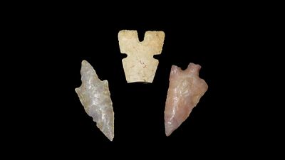 Colorful Birdpoints, Largest is 1" x 1/2"