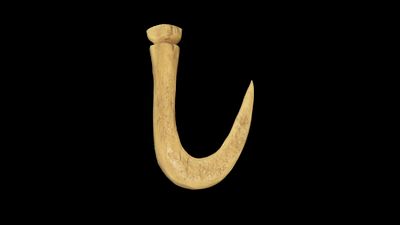 2" CAST of Bone Hook