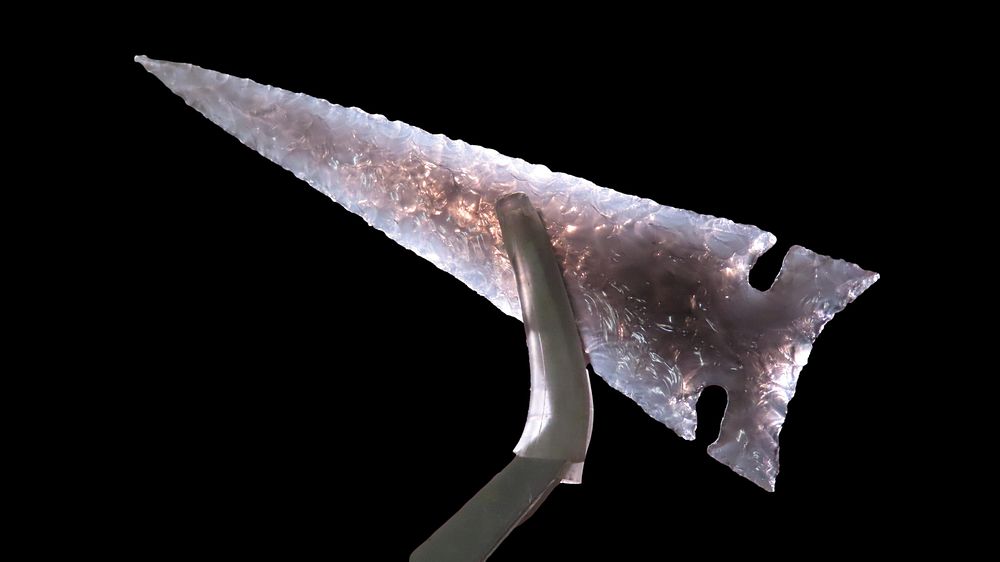 2 3/4" x 3/4" CAST of Novaculite Cahokia Point