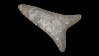 4 1/2" x 3" CAST of an Egyptian Blade