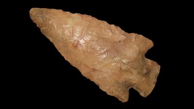 3 3/8" x 1 5/8" Hardin, Found in Adams Co. Illinois by Tony Weitholder, Ex. Herb Mangold Collection