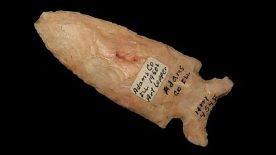 3 1/8" x 1 1/4" Osceola, Found in Adams Co. Illinois by Art Lepper on his farm south of Quincy 