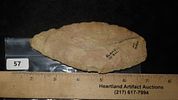 5 1/4" x 2 3/8" Knife Blade, Found in Adams Co. Illinois by Art Lepper on his farm south of Image - 7