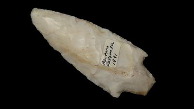 3 1/4" Dickson Point, Found in Payson, IL 1991, Ex. Herb Mangold Collection
