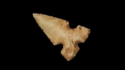 1 1/8" x 3/4" Cahokia, Partain COA, Found in Madison Co. Illinois, Ex. James Hinson Collection