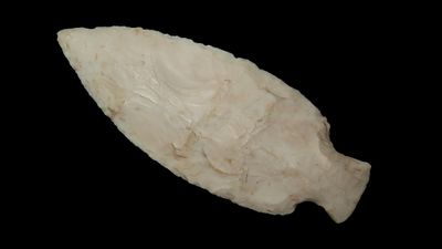 3 7/16" x 1 5/16" Table Rock, Motley COA, Found in Greene Co., Missouri