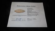 3 7/16" x 1 5/16" Table Rock, Motley COA, Found in Greene Co., MissouriImage - 6