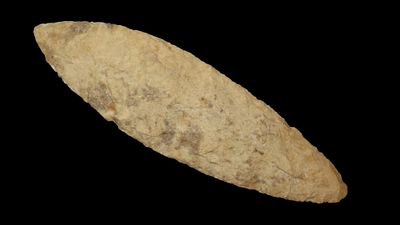 6 7/16" x 1 5/8" Ramey Knife, Motley COA, Found in Madison County, Illinois