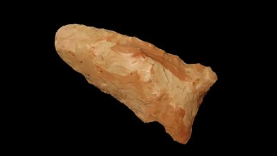 2 1/8" x 1 1/4" Pink Shades, Raddatz, Yellow Jasper, Stoddard Co. Missouri