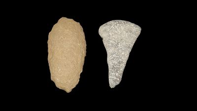 Lot of Two Worked Artifacts