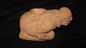 4 3/4” Sandstone Block Pipe, Effigy ReproductionImage - 3