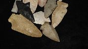 Lot of Various Archaic Woodland Arrowheads, Found in Butler Co. Ohio, Ex Rocky Moore CollectionImage - 2