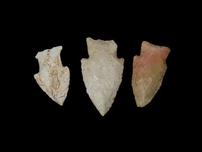 Lot of 3 Hardin Points, the largest is 2 1/2", Jersey County, Illinois