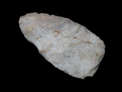 2 15/16" x 1 9/16" Archaic Knife, Mozarkite/Jefferson City Chert, Cooper Co. Missouri, Motley COA