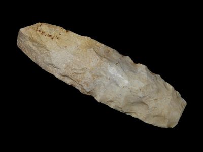 4" x 1 1/8" Nebo Hill Point, Burlington Chert, Clay Co. Missouri, Motley COA