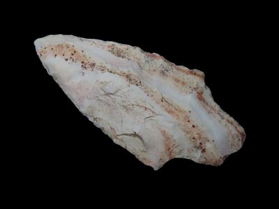 2 15/16" x 1 3/8" Adena, Burlington Chert, Saline Co. Missouri, Motley / Leithoff COA
