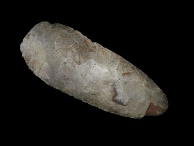 9 3/4" Mississippian Spade, Made of Mill Creek, Nice Polish, Madison Co. Illinois, Ex Brad 