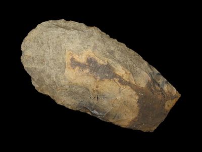 9" Mississippian Spade, Made of Mill Creek, Nice Polish, Madison Co. Illinois, Ex Brad Mullins 