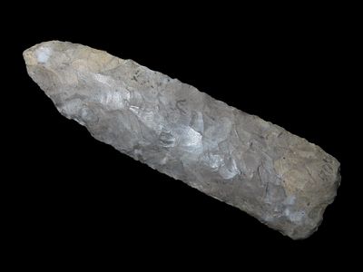 3 15/16" x 1 1/8" Allen Knife, Penters Chert, Central Oklahoma, Motley / Leithoff COA