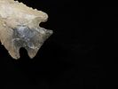 1 13/16" Superior Kirk Corner Notch, Serrated, Jackson Co. Alabama, Ex Jim Lee Collection, Ex Image - 4