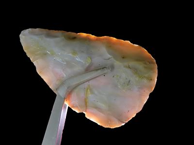 Beautiful 2 5/8" Ohio Flint Ridge Adena - Woodland Leaf Blade found in Pickaway County Ohio, ex 