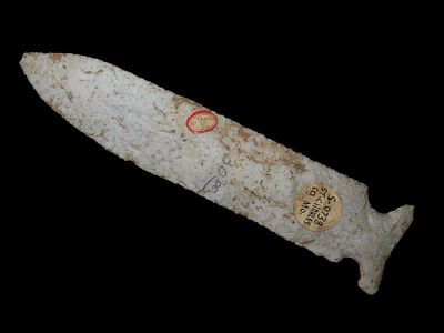Incredible 6 5/8" Graham Cave / Raddatz Side Notch, St. Charles Co Missouri, Dickey & Motley 