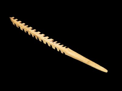 Amazing 3 7/8" Alaskan Harpoon, Highly Polished Example, Great form & No Brainer Patina