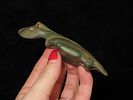 Oustanding 4" Banded Slate Animal Effigy Birdstone, Pennsylvania, Motley COA. Beautiful Vivid Image - 3