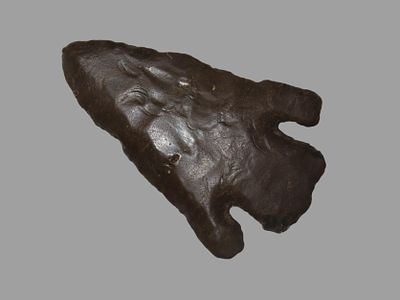 3" Calf Creek, Pontotoc Co. Oklahoma, found along the Canadian River. Heavily Water Worn with 