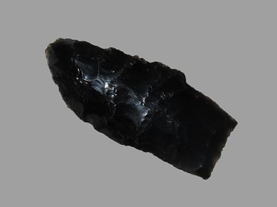 Rare 2 3/8" High Plains Cody Knife. Nevada, Motley COA. Nice Early Paleo Flaking. Made from a 