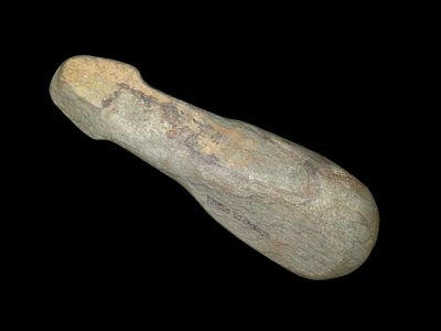 Amazing 12 1/4" Greenstone Spud, Richmond Co. Georgia. Motley COA. Ex Don Boudeman, Floyd 